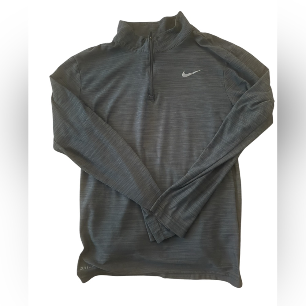 Nike Gray Quarter-Zip Pullover
